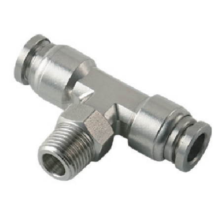 螺纹三通快插接头