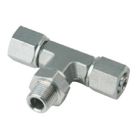 螺纹锁母三通接头