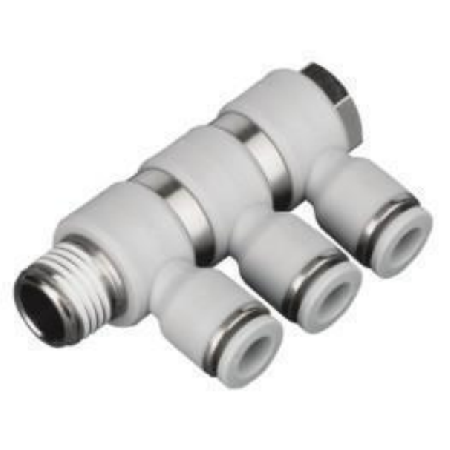 螺纹三通、五通快插接头2